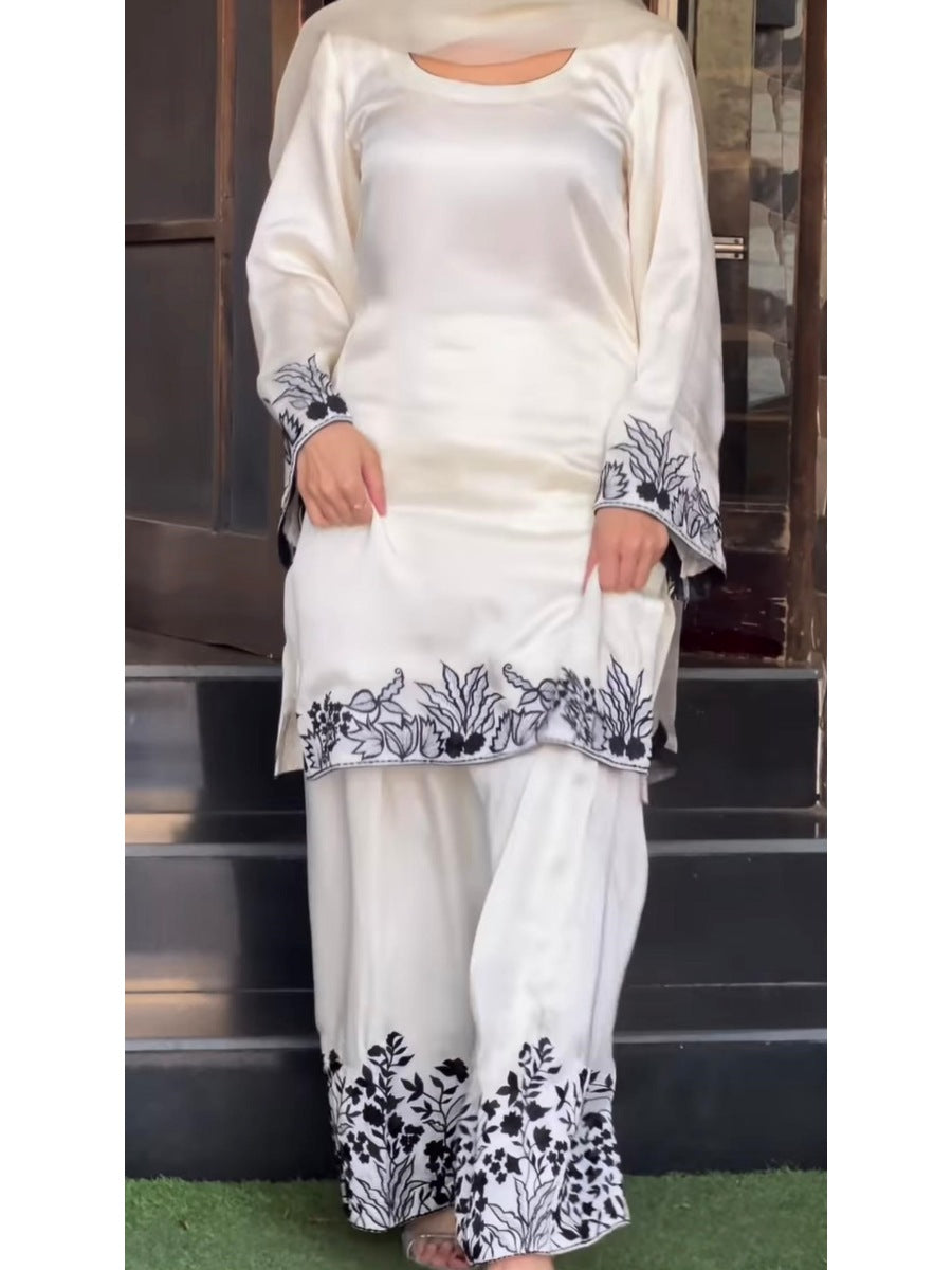 Patiala suit White WITH DUPATTA WHITE