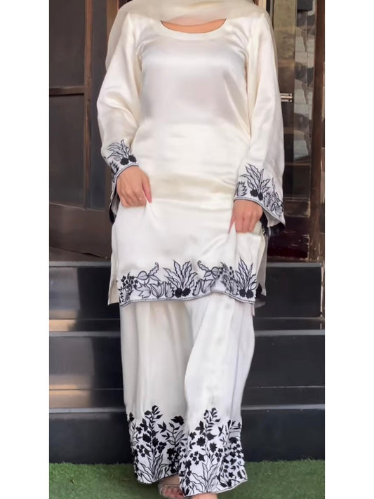 Patiala suit White WITH DUPATTA WHITE