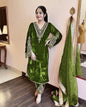 DESIGNER VISCOSE VELVET EMBROIDERY SEQUENCE MOTI WORK TOP BOTTOM WITH DUPATTA WINE