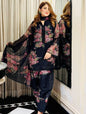GORGEOUS GEORGETTE DIGITAL PRINT WORK TOP PALAZZO WITH DUPATTA BLACK