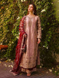 RICH LOOK FENDI SILK EMBROIDERY AND SEQUENCE WORK WITH RIVET MOTI WORK TOP PALAZZO WITH DUPATTA