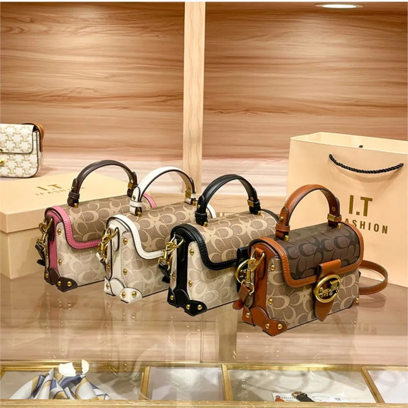 High-end carriage crossbody bag