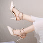 New Pointed Rivet Decorated High Heels