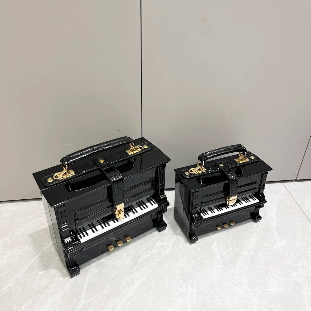 LUXURY Elegant Piano Shape Design Handbag