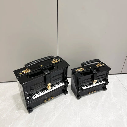 LUXURY Elegant Piano Shape Design Handbag