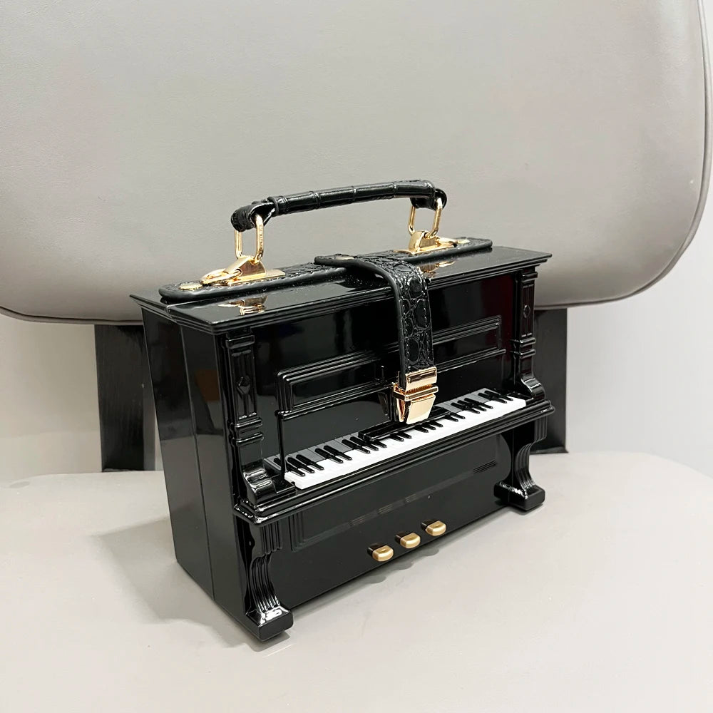 LUXURY Elegant Piano Shape Design Handbag