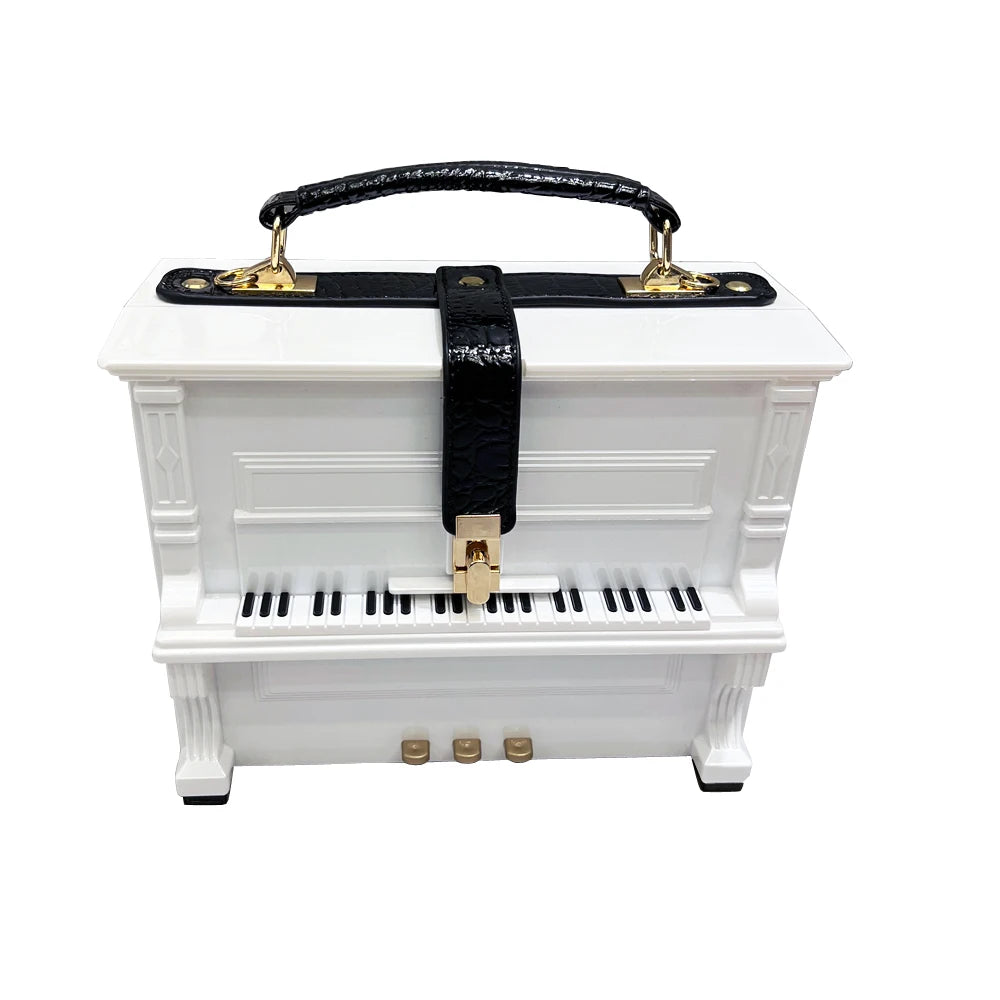 LUXURY Elegant Piano Shape Design Handbag
