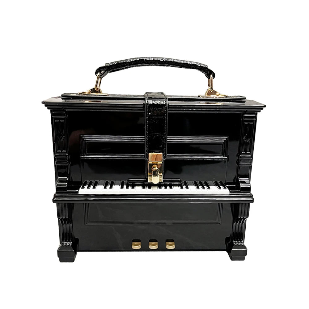 LUXURY Elegant Piano Shape Design Handbag