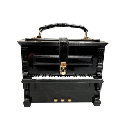 LUXURY Elegant Piano Shape Design Handbag