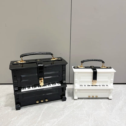 LUXURY Elegant Piano Shape Design Handbag