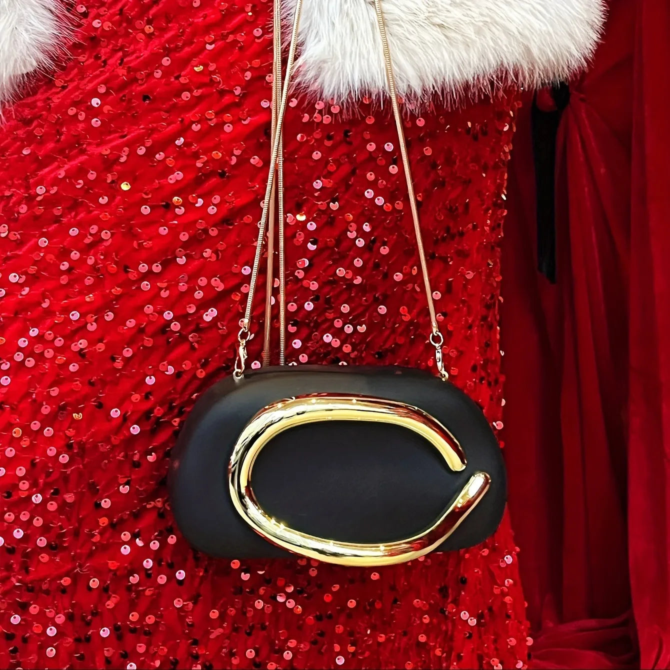 Stylish Evening Box Clutch Bag