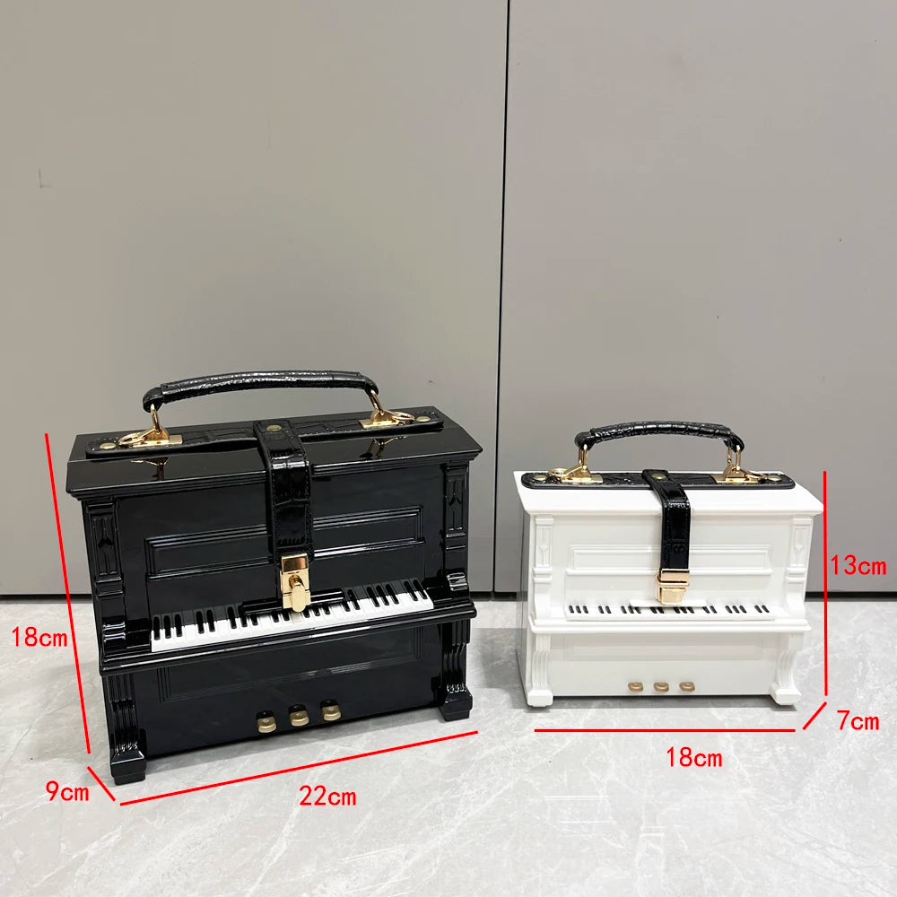 LUXURY Elegant Piano Shape Design Handbag