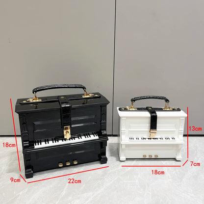LUXURY Elegant Piano Shape Design Handbag