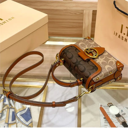 High-end carriage crossbody bag