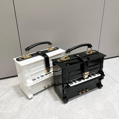 LUXURY Elegant Piano Shape Design Handbag
