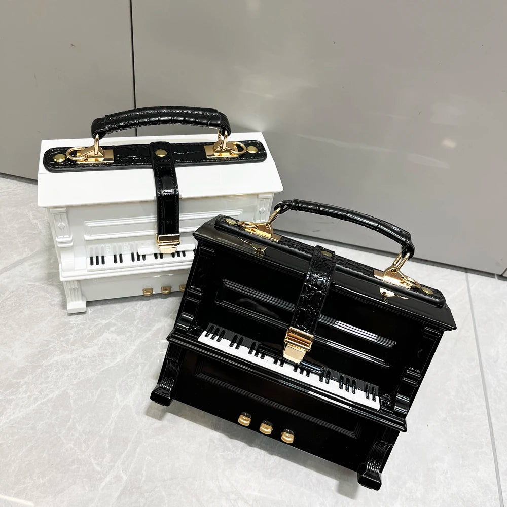 LUXURY Elegant Piano Shape Design Handbag