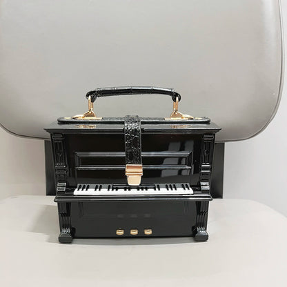 LUXURY Elegant Piano Shape Design Handbag