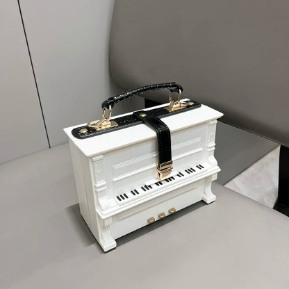 LUXURY Elegant Piano Shape Design Handbag