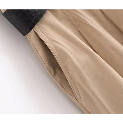 Woman  Belt Pleated Midi Dress