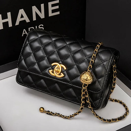 Gold Bead Crossbody Bag