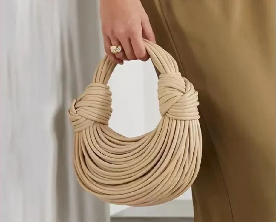 Metallic Noodle Design Handbag