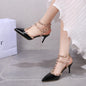 New Pointed Rivet Decorated High Heels