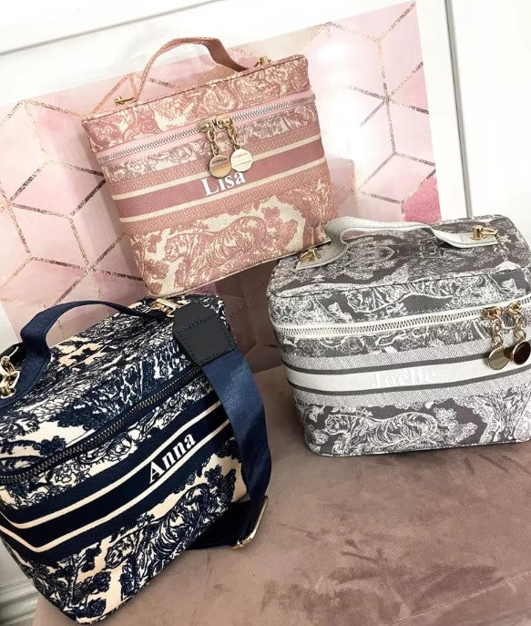 Custom Name Wedding Gifts Vanity Case Bag Crossbody