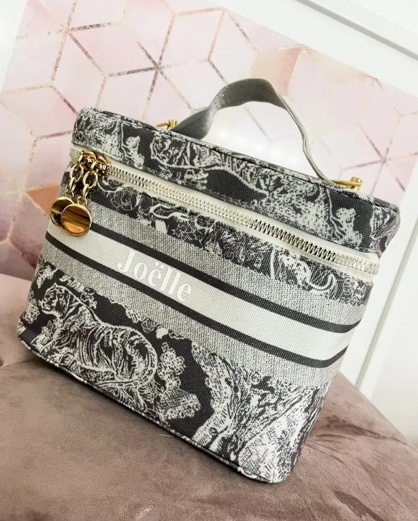 Custom Name Wedding Gifts Vanity Case Bag Crossbody