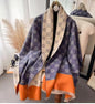 Poncho Shawl Scarf Luxury Print