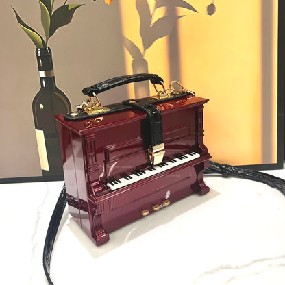 LUXURY Elegant Piano Shape Design Handbag