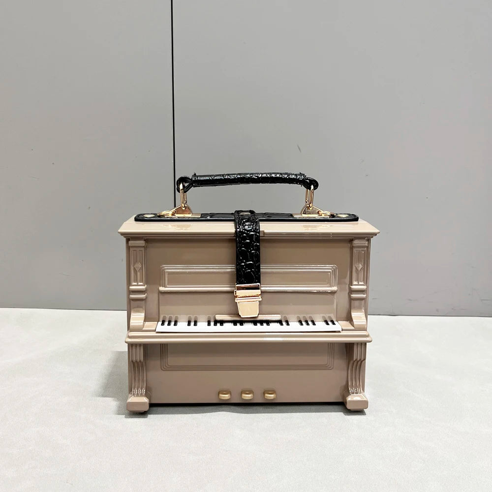 LUXURY Elegant Piano Shape Design Handbag