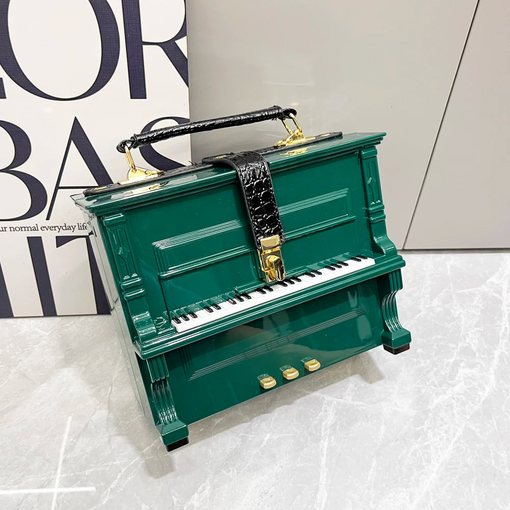 LUXURY Elegant Piano Shape Design Handbag