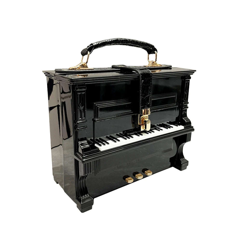 LUXURY Elegant Piano Shape Design Handbag
