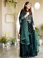 TRENDING VISCOSE VELVET EMBROIDERY WORK TOP PALAZZO WITH DUPATTA
